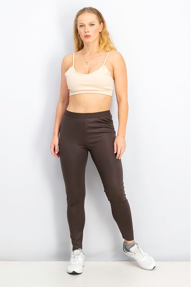 Tchibo Women Pull On Leggings, Brown - Image 4